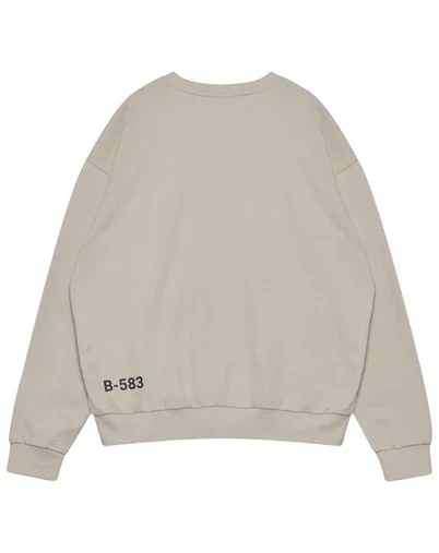 Halo - Graphic Boxy Crew  - Oyster Gray 